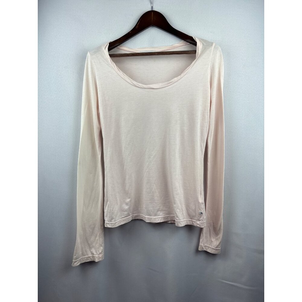 Women’s James Perse Size 4 Millennial Pink Long Sleeve Shirt